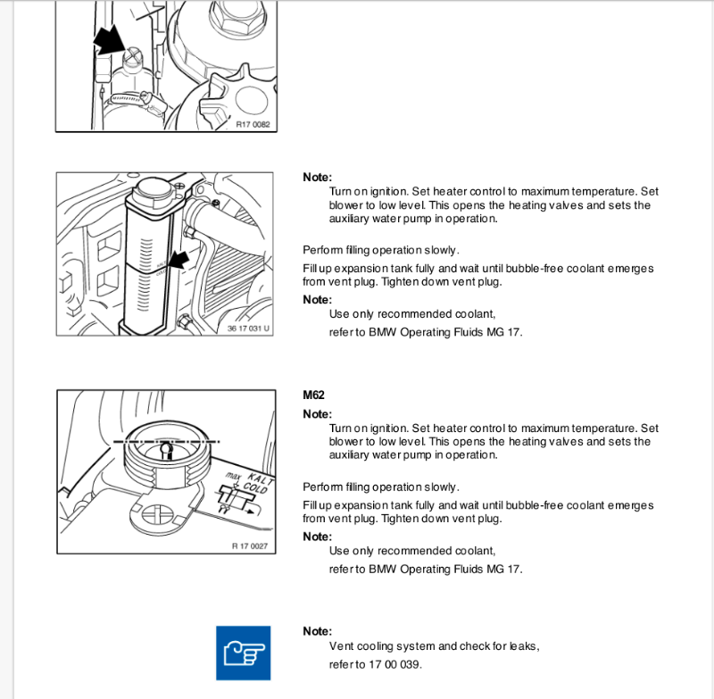 Bleeding coolant system